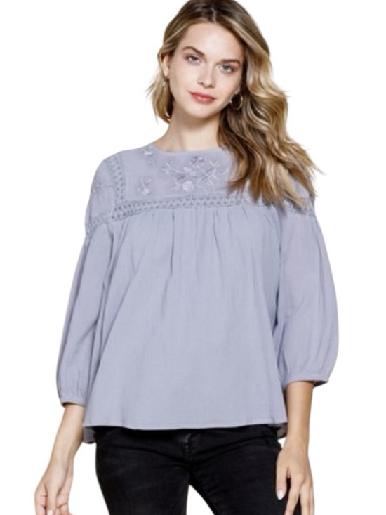 mittoshop Tops - 426:  MITTOSHOP NWT TOP LILAC MIST LAST ONE